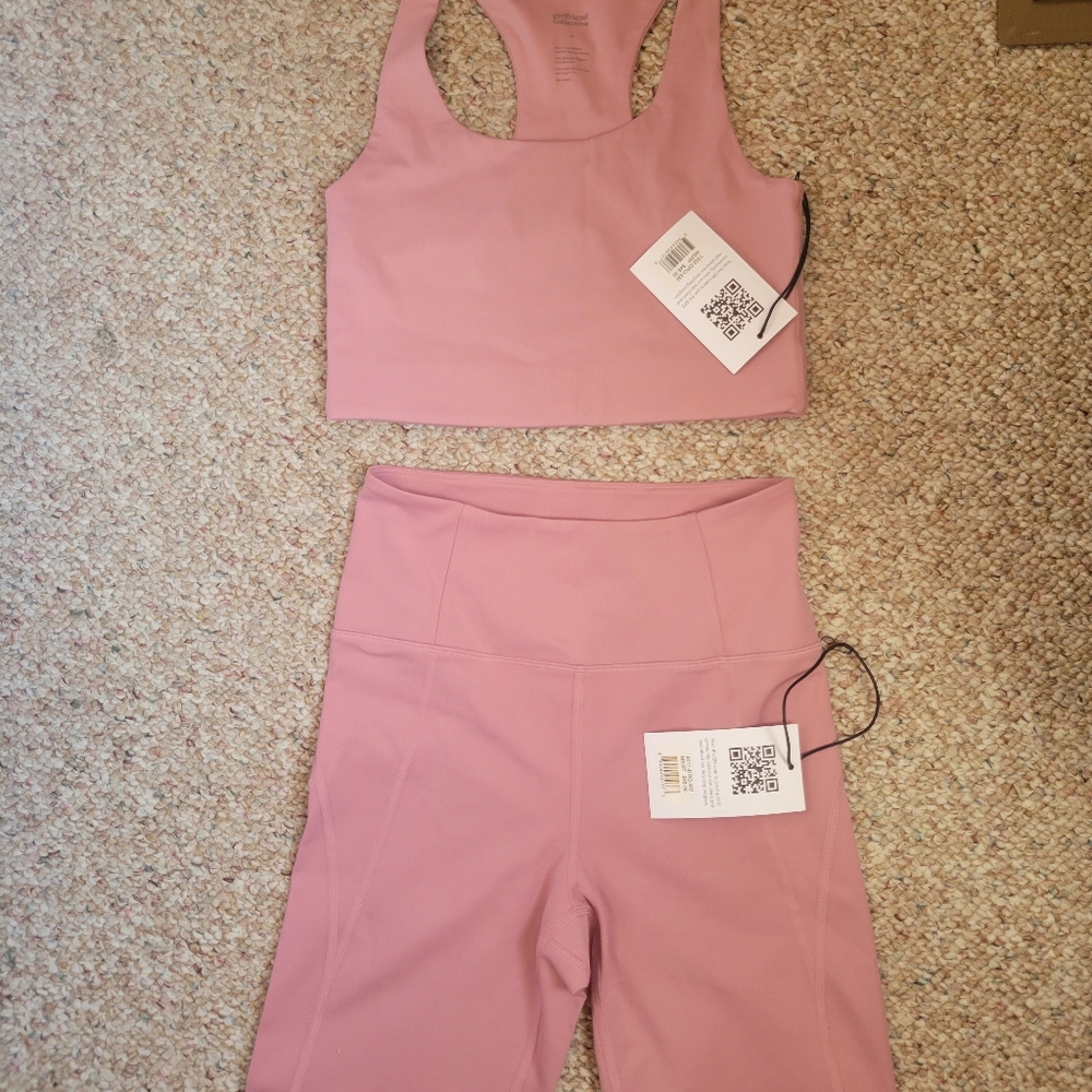Bra and bike shorts set